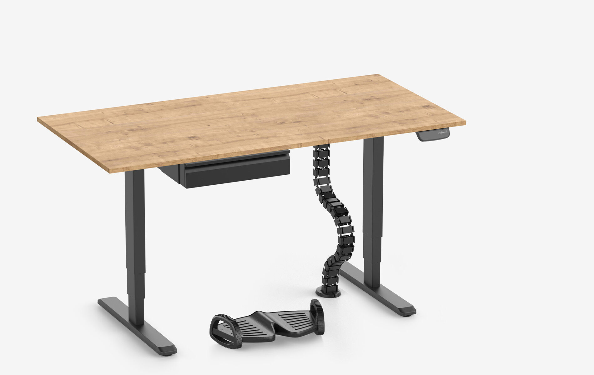 PRIMUS + cassetto, serpentina per cavi e poggiapiedi