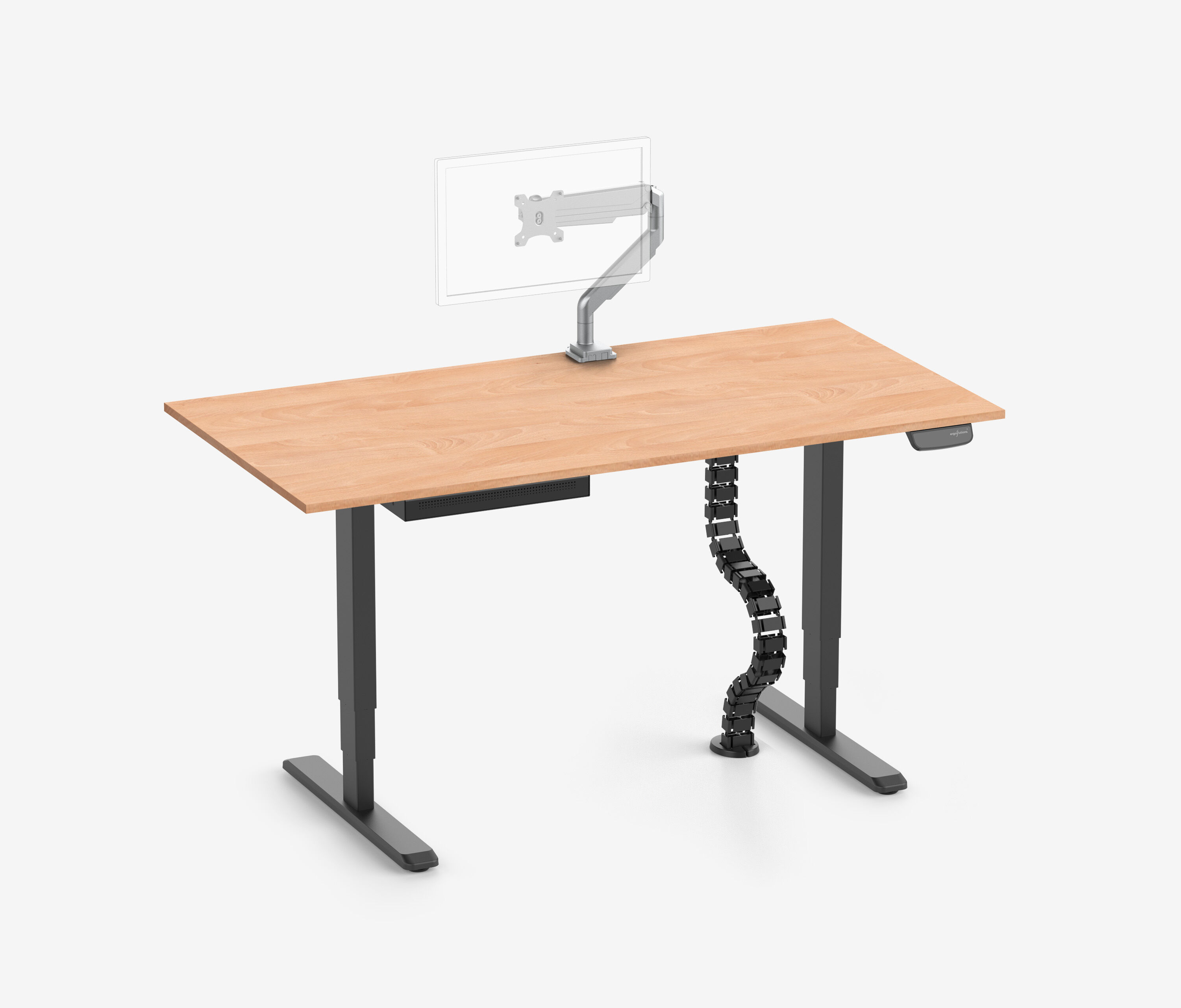 PRIMUS + cassetto Slimline, serpentina per cavi e supporto