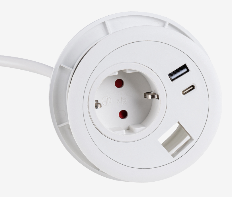 Presa di ingresso con caricatore USB a 2 vie