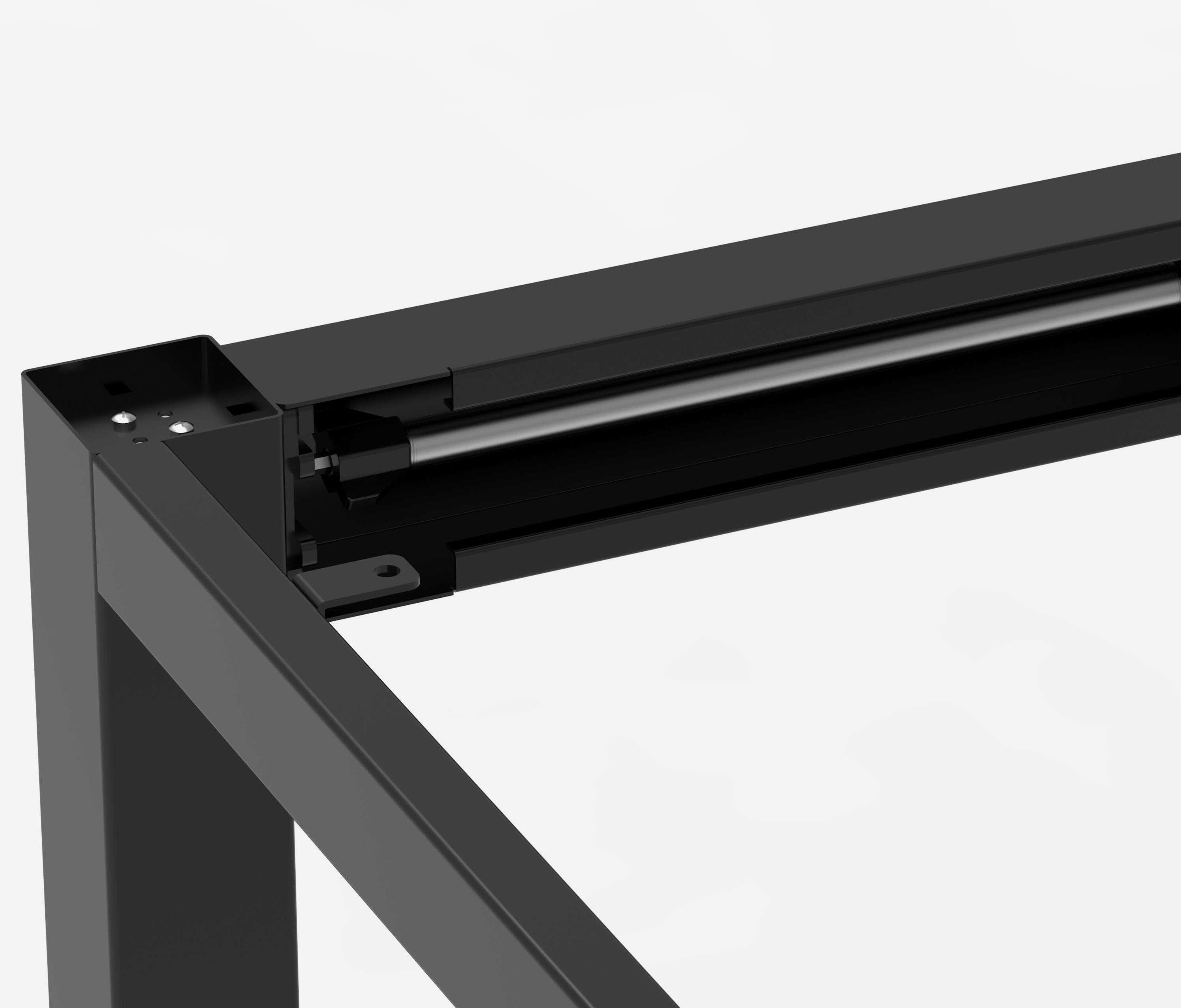 Telaio per tavolo PRIMUS a 4 gambe - Colore: Nero | Profondità: 80
