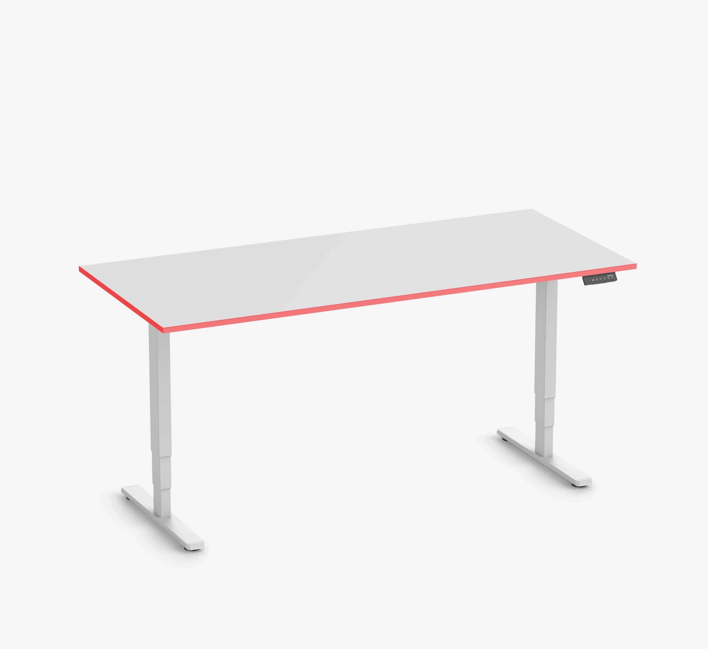 Scrivania da gaming FOKUS - Colore: Nero | Colore bordo: Royal Blue | Forma del piano: Rettangolare | Dimensione: 140x80