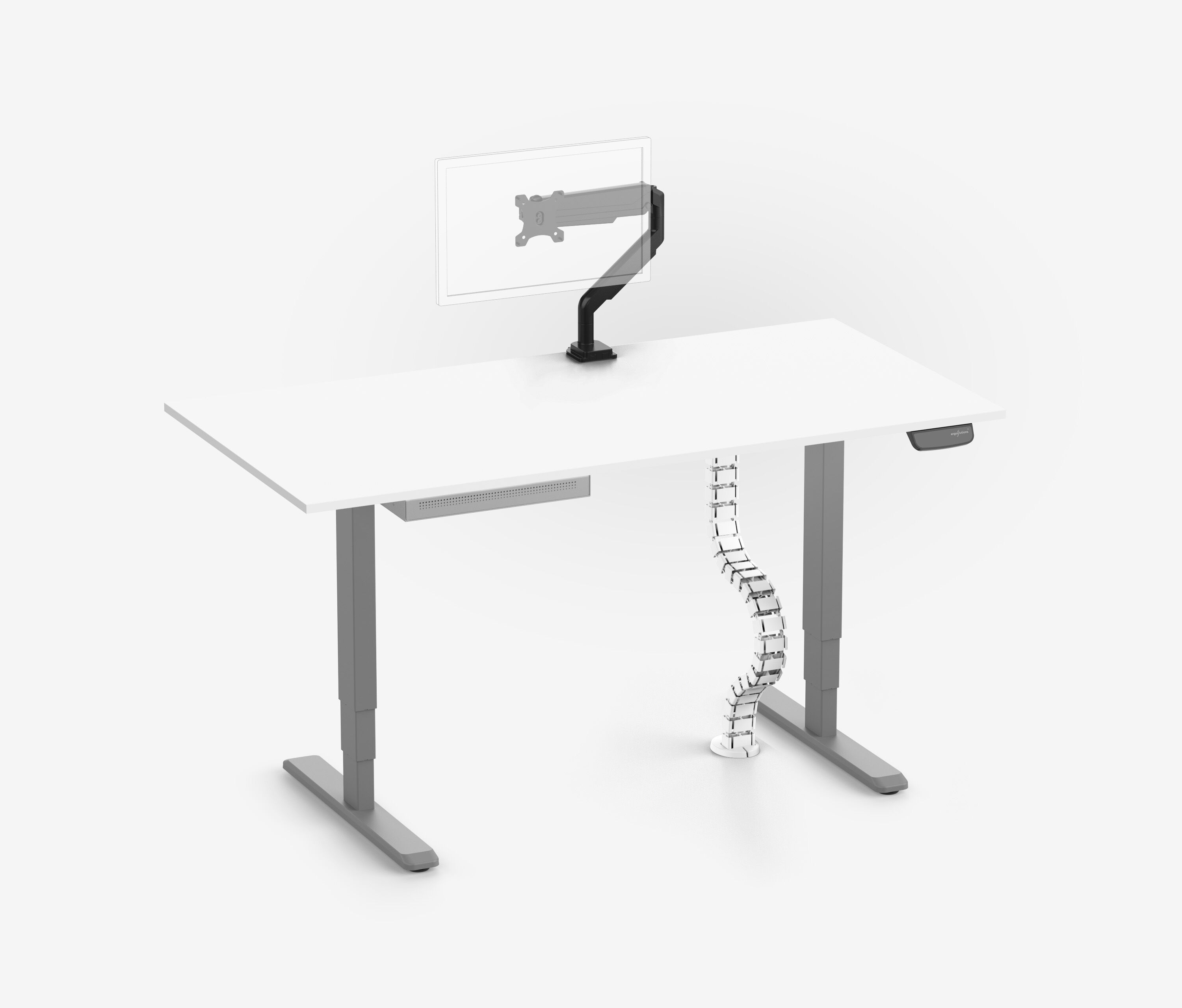 PRIMUS + cassetto Slimline, serpentina per cavi e supporto