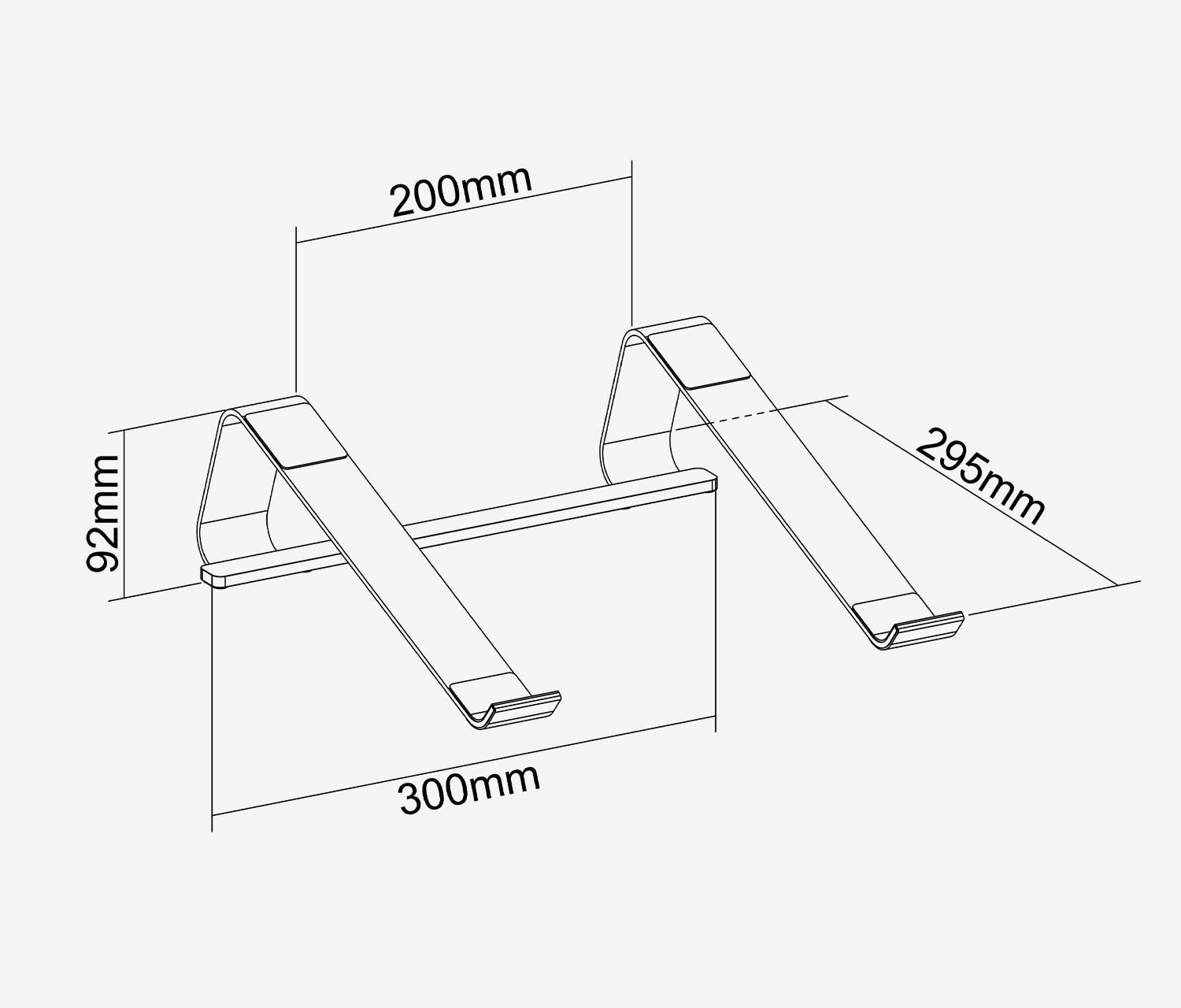 Supporto per laptop in alluminio