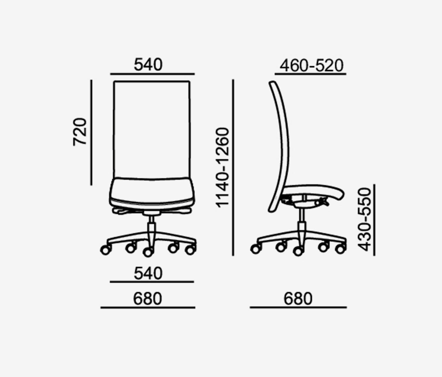 Sedia girevole da ufficio OMEGA
