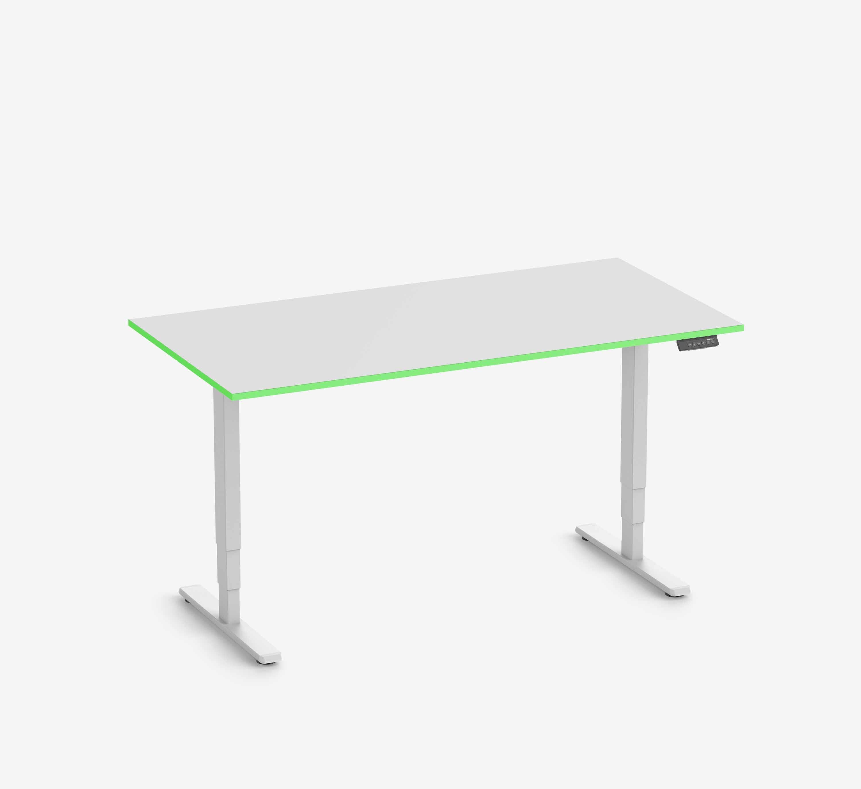 Scrivania da gaming FOKUS - Colore: Nero | Colore bordo: Royal Blue | Forma del piano: Rettangolare | Dimensione: 140x80