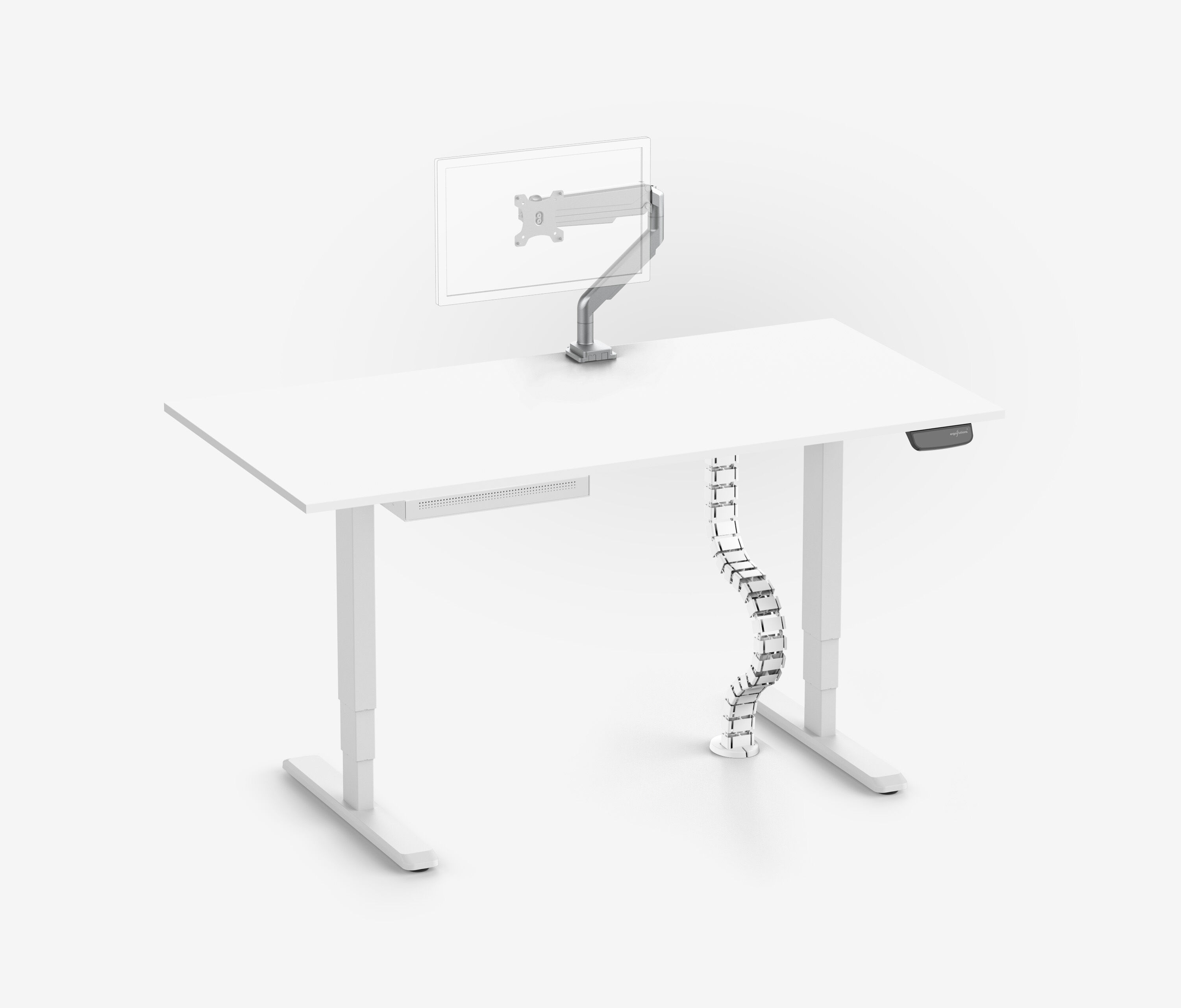 PRIMUS + cassetto Slimline, serpentina per cavi e supporto