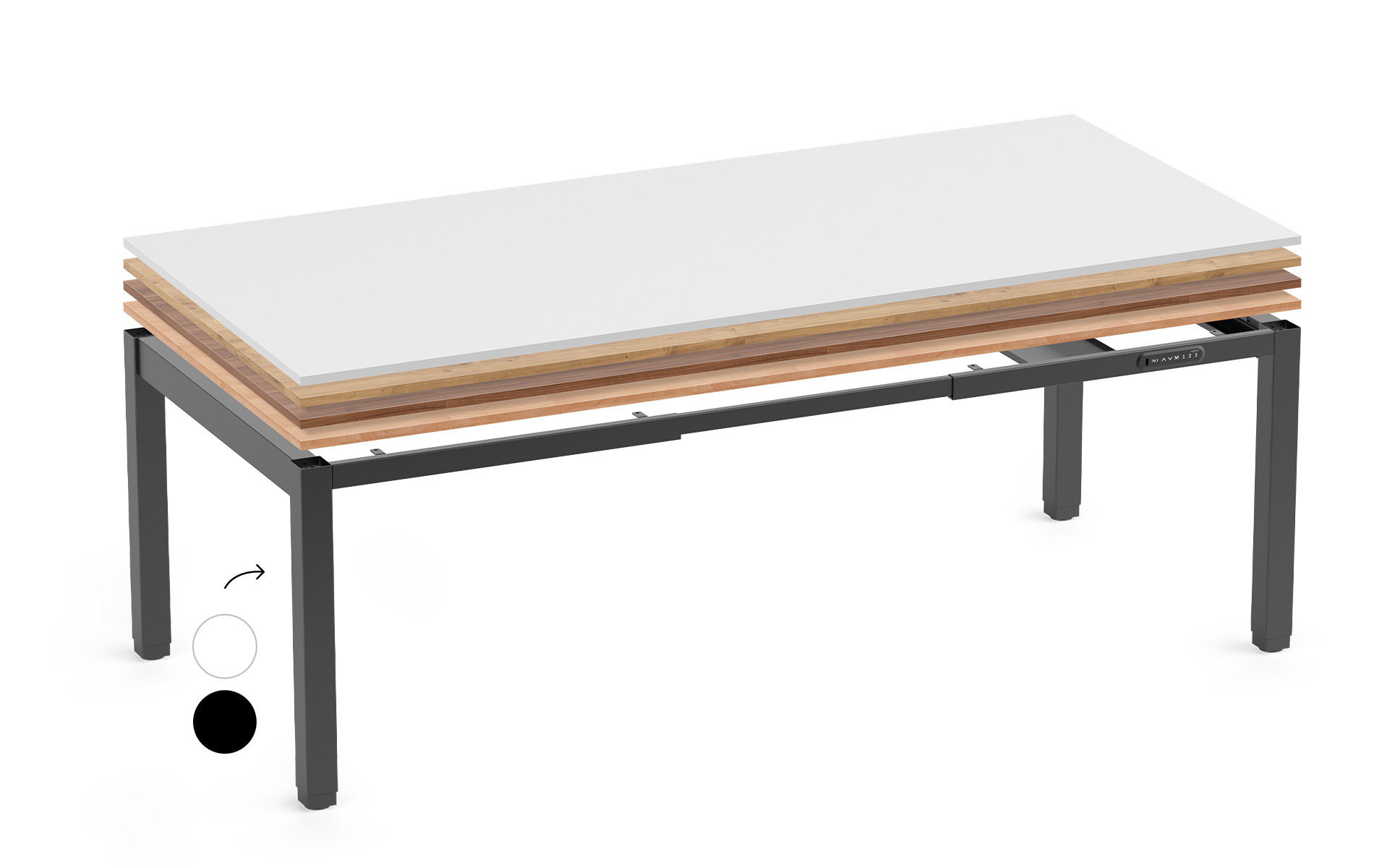 SCRIVANIA PRIMUS A 4 GAMBE XL – DISPONIBILE IN 72 VARIANTI