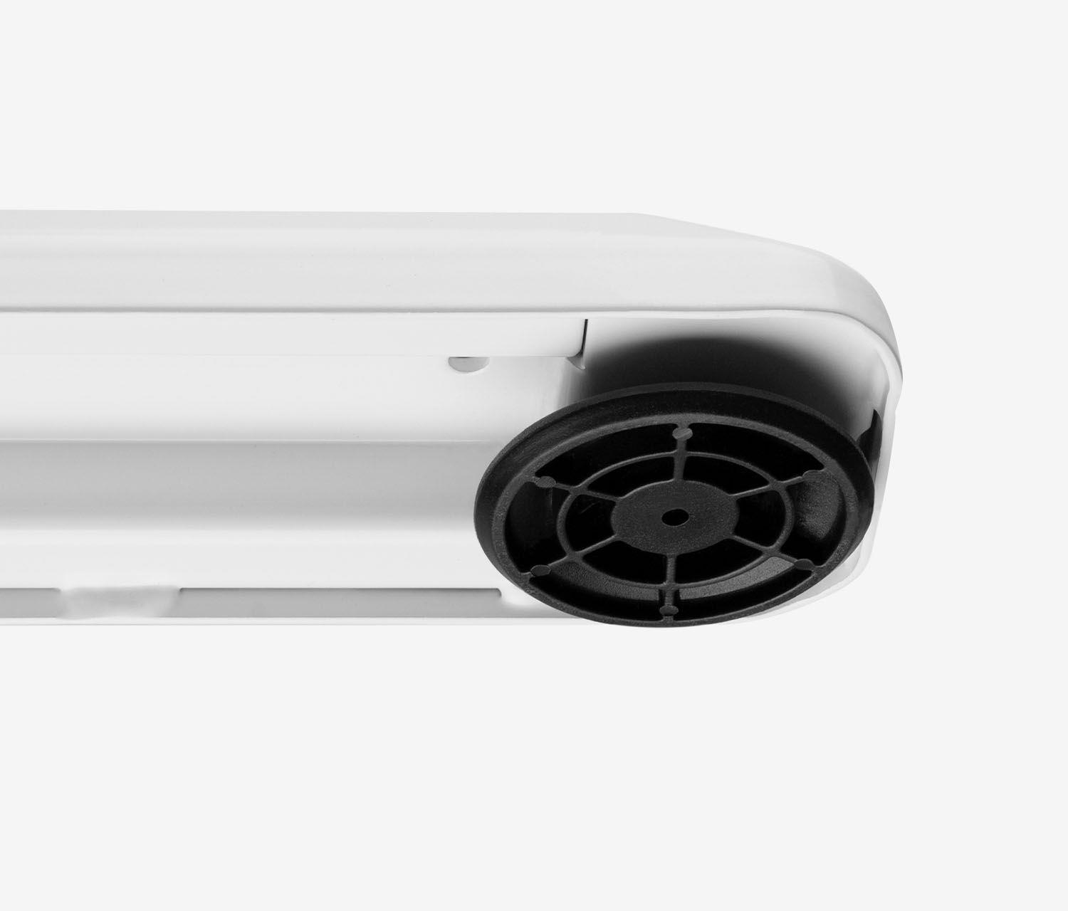 Scrivania da gaming PRIMUS - Dimensione: 140x80 | Colore: Bianco | Forma del piano: Rettangolare | Colore bordo: Acid Green | Superficie: Classico