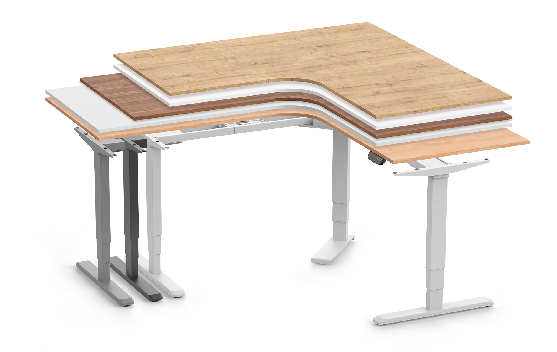 SCRIVANIA ANGOLARE PRIMUS – DISPONIBILE IN 72 VARIANTI